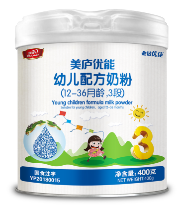 明博体育优能幼儿配方奶粉400克3段
