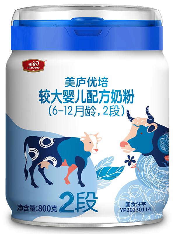 明博体育优培较大婴儿配方奶粉800g2段