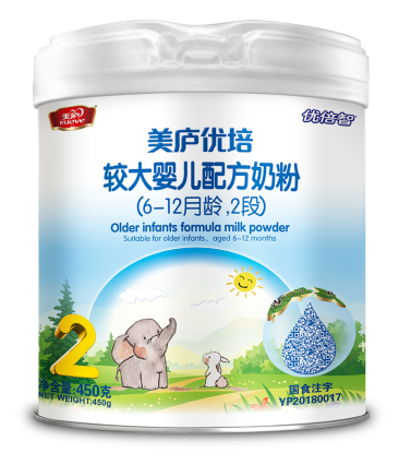 明博体育优培较大婴儿配方奶粉450克-2段
